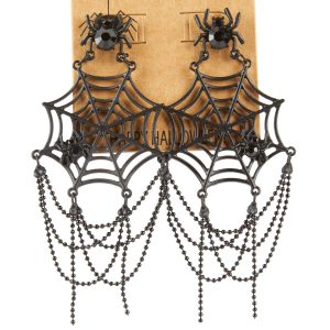 Spiderweb Drop Earrings
