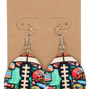 Football Drop Earrings