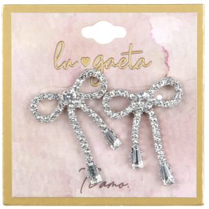 Crystal Bow Earrings