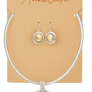 2 Pc Earring & Necklace Set