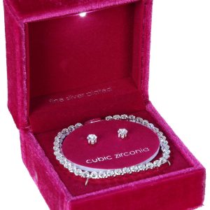 2 Pc Rhinestone Jewelry Set