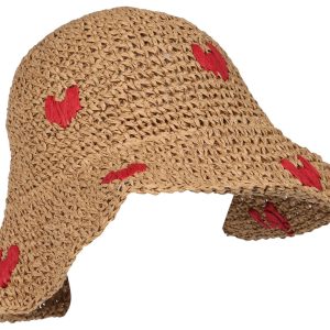 Woven Heart Casual Sun Hat