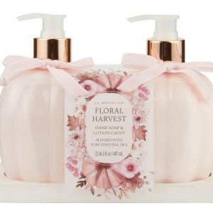 2Pk Pumpkin Hand Soap & Lotion with Caddy
