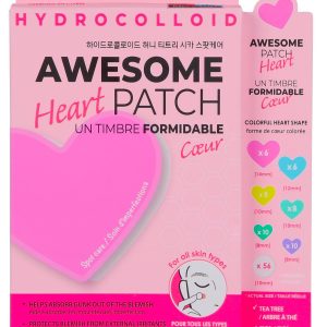 104 Pk Awesome Heart Face Patch