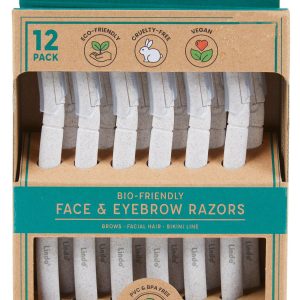 12 Pk Face & Eyebrow Razors