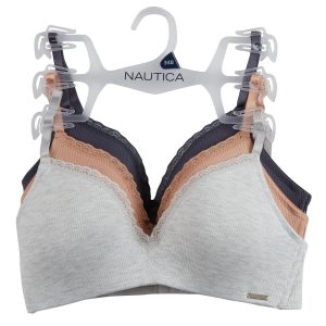 Women's 3 Pk Solid Ribbed Bras