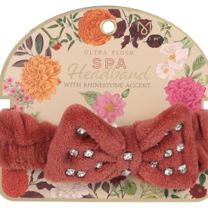 Rhinestone Plush Spa Headband