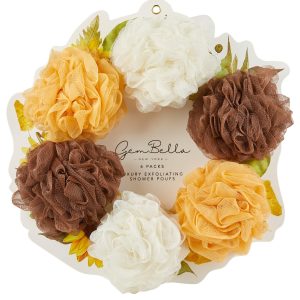 6 Pk Luxury Shower Sponge Loofahs