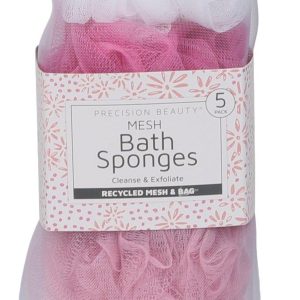 5 Pk Mesh Bath Sponges
