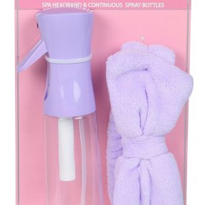 2 Pk Spray Bottle & Headband Set