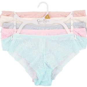 Women's 5 Pk Crochet Lace Cheeky Panties