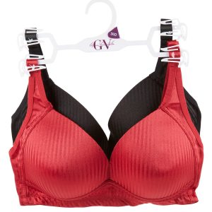 Women's 2 Pk Wire Free Bras