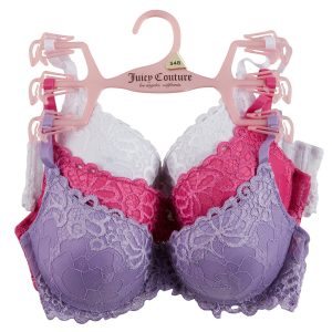 Juniors 3 Pk Lace Bras
