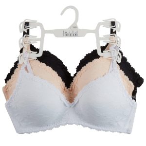 Juniors 3 Pk Lace Bras