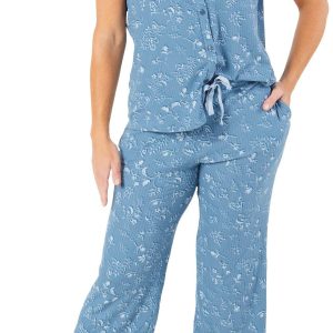 Women's 2 Pc Floral Print Pajama Shorts Set