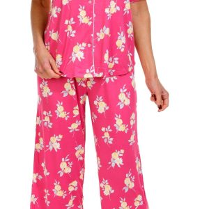 Women's 2 Pc Floral Pajama Pants Set