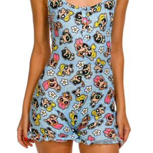 Juniors Power Puff Girls Sleepwear Romper