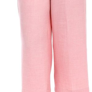Women's Solid Wide Leg Ankle Pants