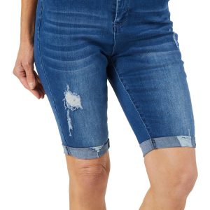 Women's Distressed Denim Shorts