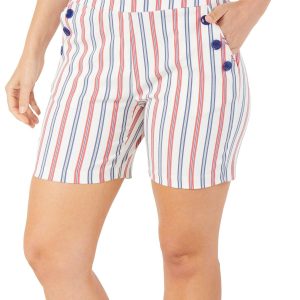 Women's Stripe Print Shorts