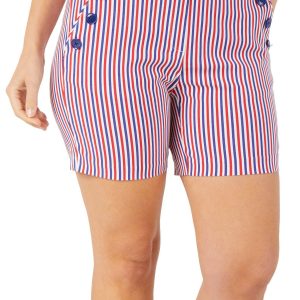 Women's Americana Stripe Print Shorts