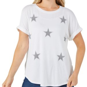 Women's Americana Star Short Sleeve Top