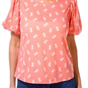 Women's Pineapple Print Top