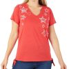 Women's Americana Star Print Top