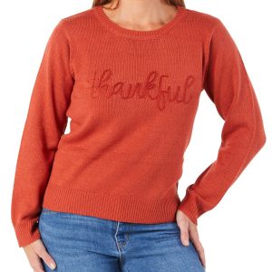 Women's Thankful Knit Sweater