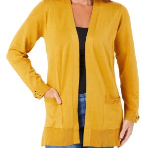 Women's Laced Grommet Cuff Cardigan