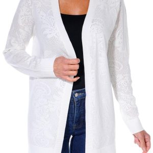 Women's Solid Open Front Cardigan
