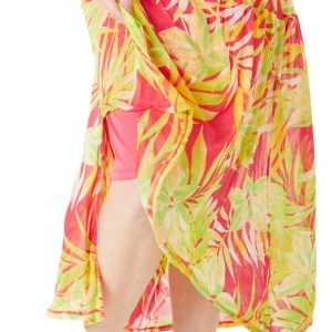 Women's Floral Print Mesh Skirt