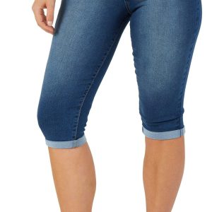 Women's Solid Denim Capris