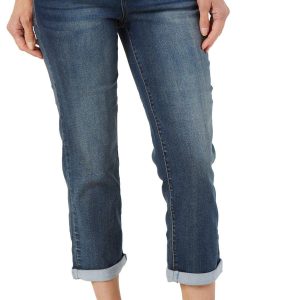 Women's Solid Denim Capris
