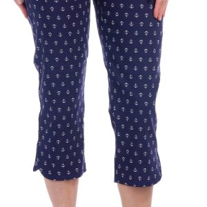 Women's Anchor Print Capris
