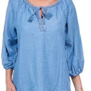 Women's Chambray Denim Top