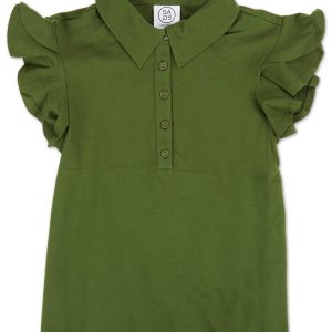 Women's Active Ruffle Sleeve Top