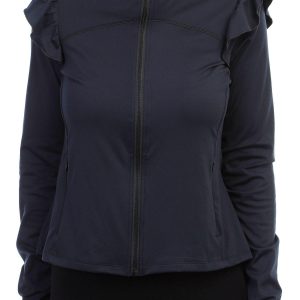 Women's Active Solid Zip Up Jackets