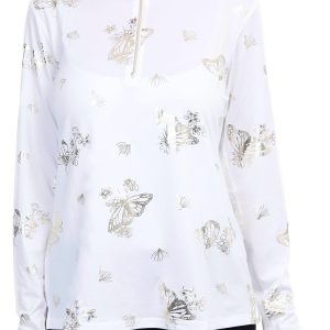 Women's Active Floral Print Pullover Top