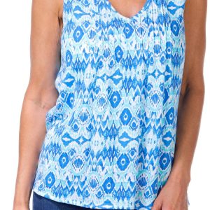 Women's Sleeveless Print Top