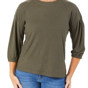 Women's Solid Raglan Top
