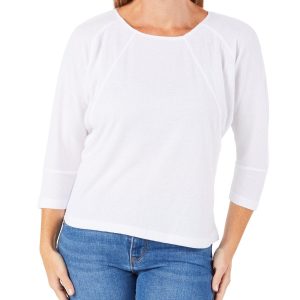 Women's Solid Raglan Top