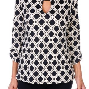 Women's Quartrefoil Print Top