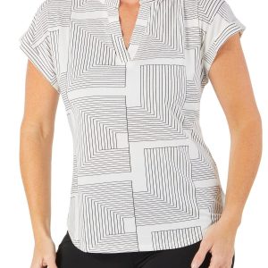 Women's Geo Print Top
