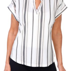 Women's Stripe Print Top