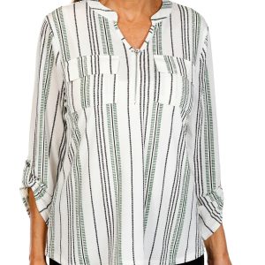 Women's Stripe Print Top