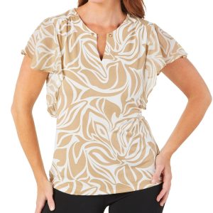 Women's Short Angel Sleeve Top