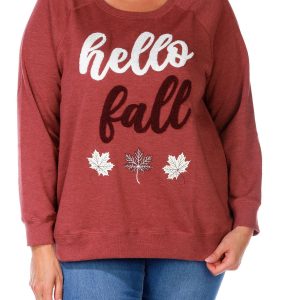 Women's Plus Hello Fall Sweatshirt