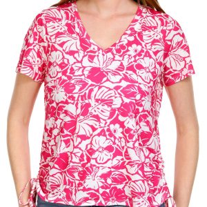Women's Petite Floral Print Top