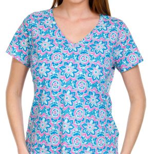 Women's Petite Floral Print Top